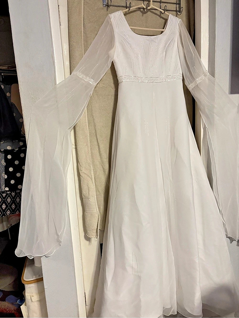 White Wedding Maxi Dress Like New